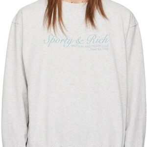 Sporty & Rich Unisex Gray Sweatshirt